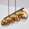Koyoto Pendant Light glass 20 cm gold, 4-light sources