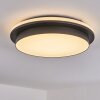 Caucete outdoor ceiling light LED black, 1-light source