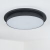 Caucete outdoor ceiling light LED black, 1-light source