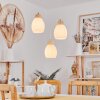 Ombucta Pendant Light Ecru, 3-light sources