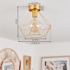 Koulamon Ceiling Light brass, 1-light source