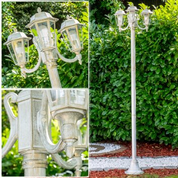 NATAL Lamp Post gold, white, 3-light sources