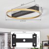 Cajean Ceiling Light LED black, 1-light source