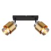 Globo MILLEY Wall Light brass, black, 2-light sources