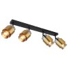 Globo MILLEY Ceiling Light brass, black, 4-light sources