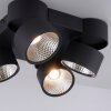 Paul Neuhaus PURE-NOLA Ceiling Light LED black, 4-light sources