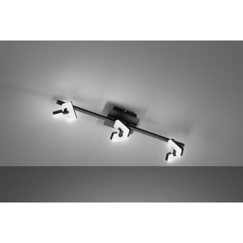 Fischer & Honsel Ray Ceiling Light LED black, 3-light sources