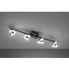 Fischer & Honsel Ray Ceiling Light LED black, 4-light sources