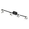 Fischer & Honsel Ray Ceiling Light LED black, 4-light sources