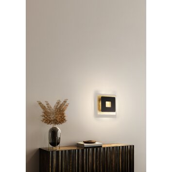 Fischer & Honsel Hennes Wall Light LED gold, black, 1-light source