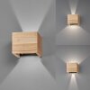Fischer & Honsel Paloma Wall Light LED Light wood, 2-light sources
