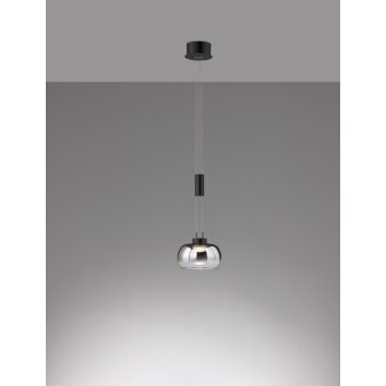 Fischer & Honsel Arosa Pendant Light LED black, 1-light source