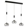 Fischer & Honsel Arosa Pendant Light LED black, 3-light sources