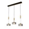 Fischer & Honsel Lavin Pendant Light LED black, 3-light sources