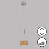 Fischer & Honsel SHINE-WOOD Pendant Light LED matt nickel, 1-light source