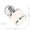 Leuchten-Direkt ACCOR Wall Light silver, 1-light source