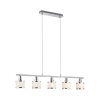 Leuchten-Direkt ACCOR Pendant Light silver, 5-light sources