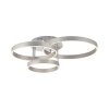Leuchten-Direkt LILLUTI Ceiling Light LED silver, 2-light sources, Remote control