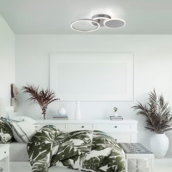 Leuchten-Direkt SEVENT Ceiling Light LED silver, 1-light source