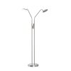 Fischer & Honsel Tallri Floor Lamp LED matt nickel, 2-light sources