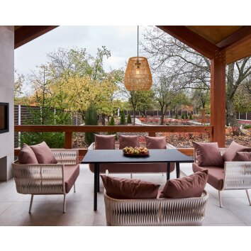 Lucide NERIDA outdoor Pendant Light black, 1-light source