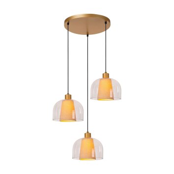 Lucide GUNHILD Pendant Light gold, brass, 3-light sources