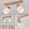 Sivol Ceiling Light matt nickel, sand-coloured, 2-light sources