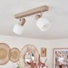 Sivol Ceiling Light matt nickel, sand-coloured, 2-light sources