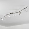 Villenauxe Ceiling Light LED matt nickel, 6-light sources
