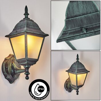 Naofe Outdoor Wall Light green, black, 1-light source