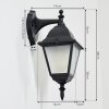 Naofe Outdoor Wall Light black, 1-light source