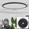 Hooper Ceiling Light LED black, 1-light source