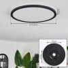 Hooper Ceiling Light LED black, 1-light source