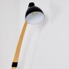HIGASHI Floor Lamp Light wood, black, 1-light source