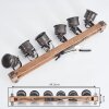 Pehefito Ceiling Light brown, black, 6-light sources
