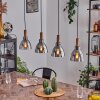 Yadekope Pendant Light Wood like finish, black, 4-light sources