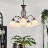Mosquerito Pendant Light rust-coloured, 5-light sources