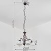 Mosquerito Pendant Light rust-coloured, 5-light sources