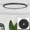 Hooper Ceiling Light LED black, 1-light source