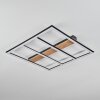 Nganbeto Ceiling Light LED Wood like finish, black, 1-light source