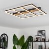Nganbeto Ceiling Light LED Wood like finish, black, 1-light source