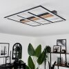 Nganbeto Ceiling Light LED Wood like finish, black, 1-light source