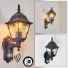 Naofe Outdoor Wall Light black, 1-light source, Motion sensor