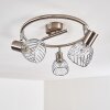 PARADO Ceiling light matt nickel, 3-light sources