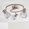 PARADO Ceiling light matt nickel, 3-light sources