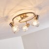 PARADO Ceiling light matt nickel, 3-light sources