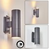 Malaga Outdoor Wall Light anthracite, 2-light sources