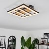 Nganbeto Ceiling Light LED Wood like finish, black, 1-light source