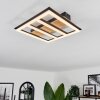 Nganbeto Ceiling Light LED Wood like finish, black, 1-light source