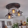 Haikala Ceiling Light clear, Smoke-coloured, 3-light sources